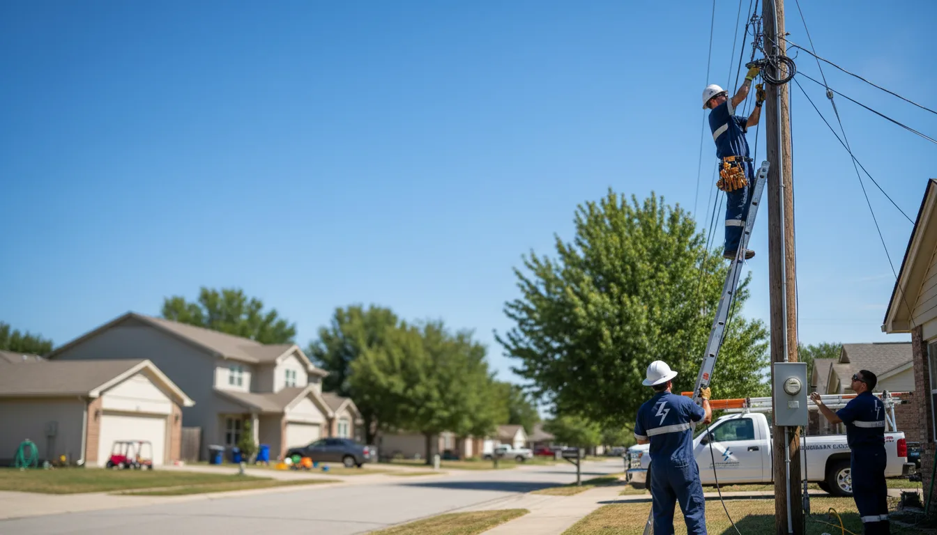 Residential electrician providing installation services in Fair Oaks, IN